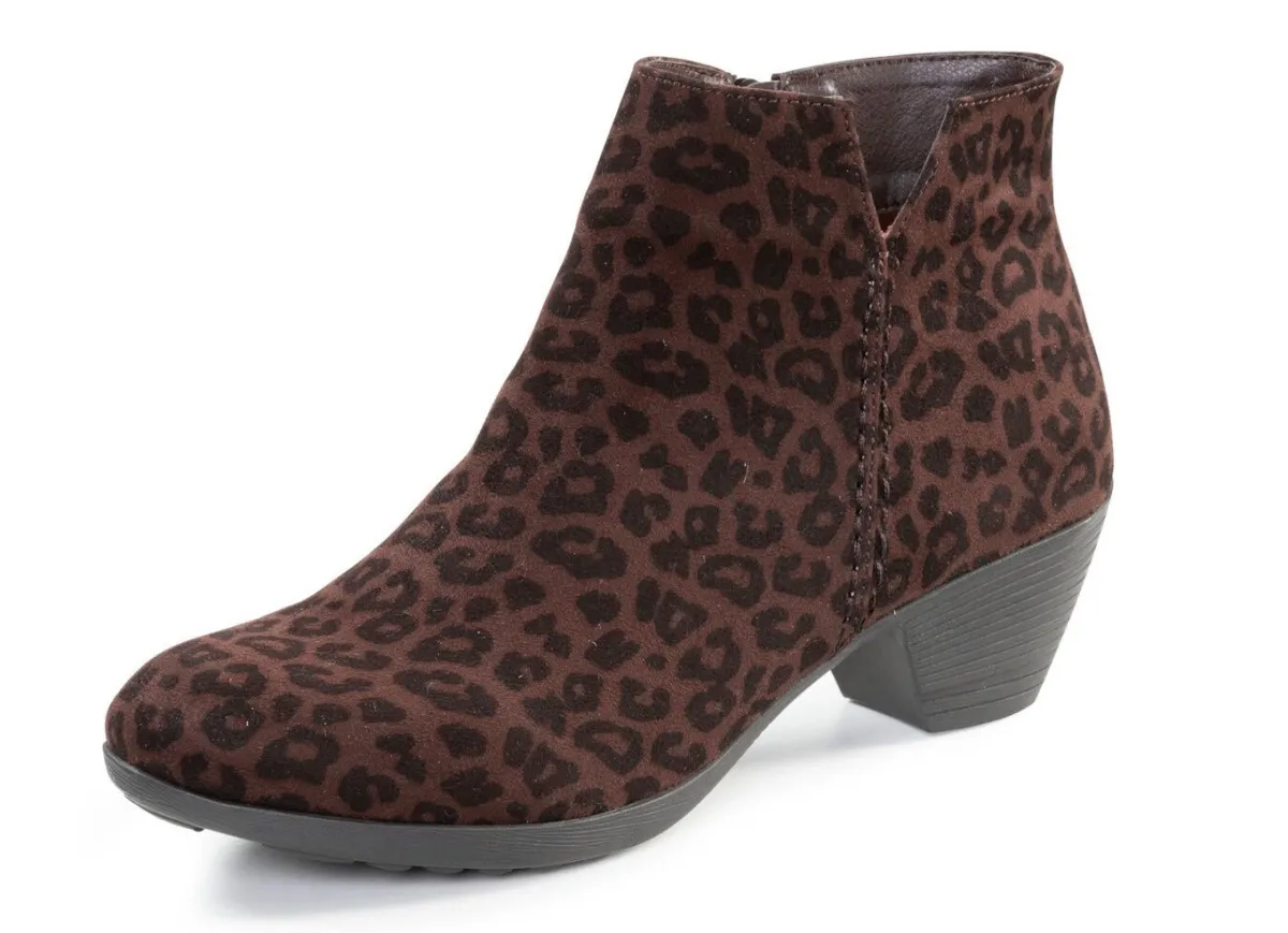 Online ANDREA CONTI , trendige Damen-Stiefeletten, mit Reißverschluss BRAUN-SCHWARZ