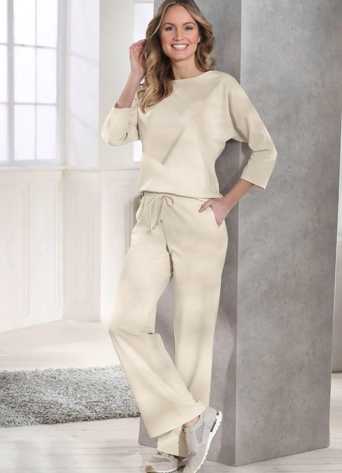Best BADER Angesagte Hose in modischer Weite BEIGE