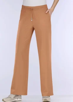 Discount BADER Angesagte Hose in modischer Weite CAMEL