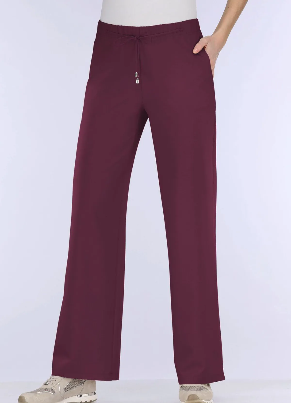 Sale BADER Angesagte Hose in modischer Weite BORDEAUX