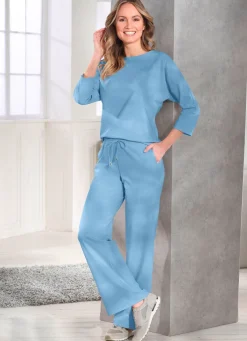 Online BADER Angesagte Hose in modischer Weite HELLBLAU