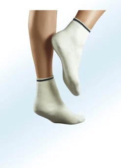 Discount BADER Angora-Bettsocken mit weichem Softbund WEISS