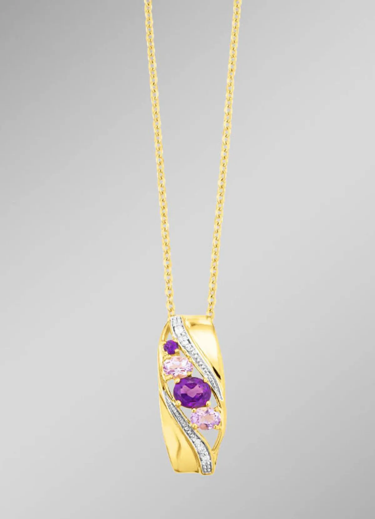 Best BADER Anhänger mit Amethyst und Zirkonia