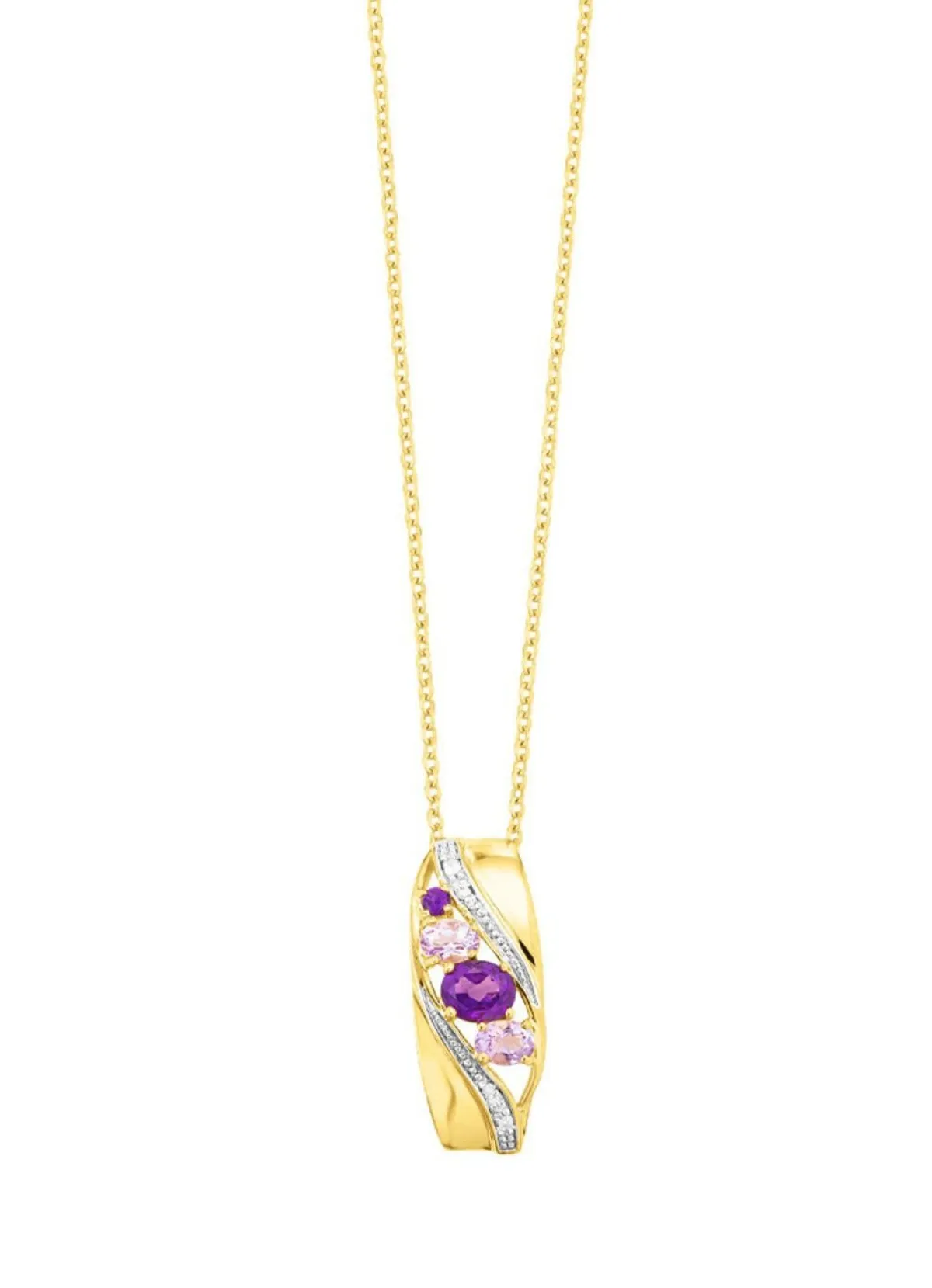 Best BADER Anhänger mit Amethyst und Zirkonia
