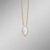 Clearance BADER Anhänger mit 3 Brillanten, 20 Diamanten und Ankerkette