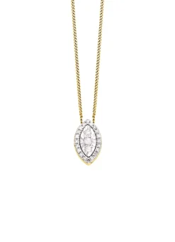 Clearance BADER Anhänger mit 3 Brillanten, 20 Diamanten und Ankerkette