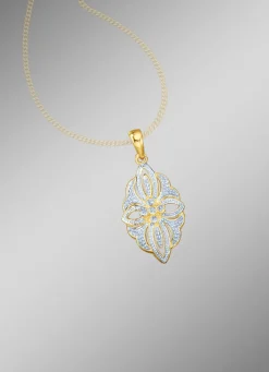 Discount BADER Anhänger mit Diamanten im Blumendesign
