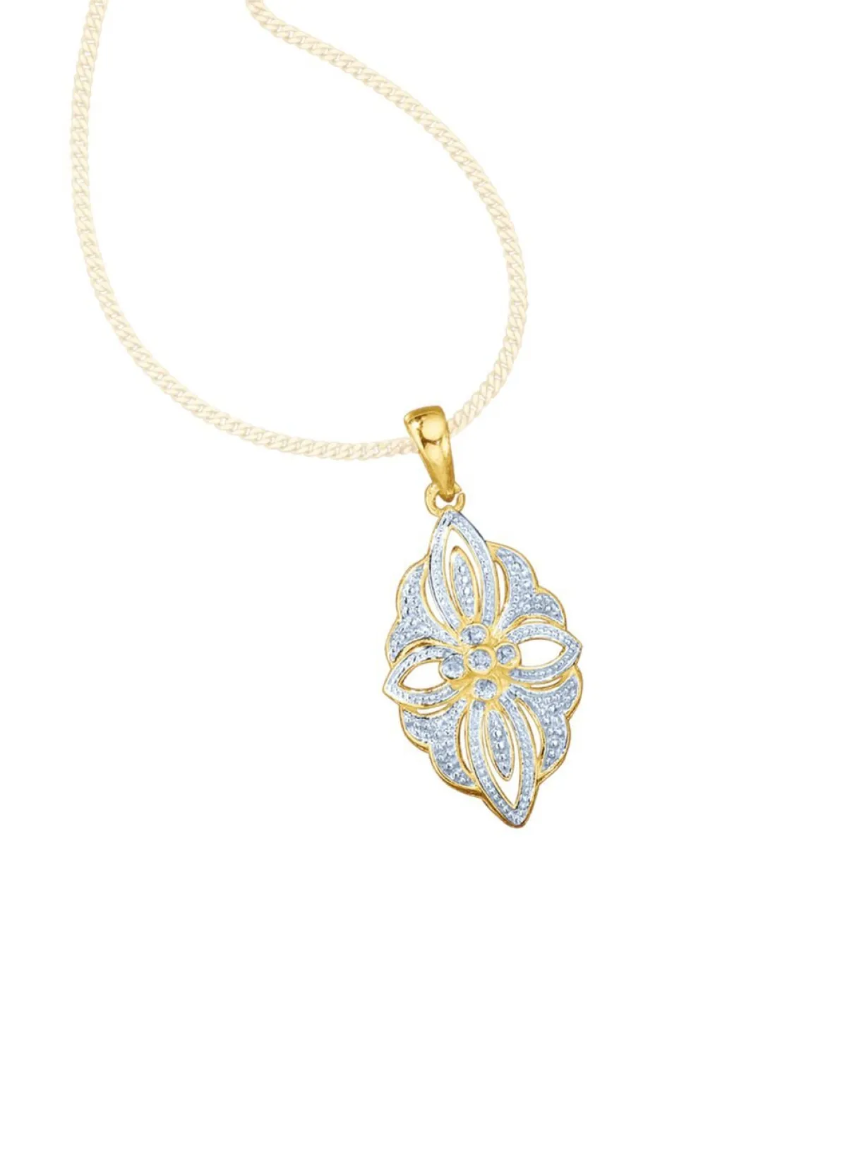 Discount BADER Anhänger mit Diamanten im Blumendesign