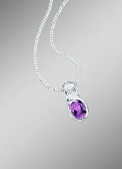 Clearance BADER Anhänger mit echt Amethyst und synth. Zirkonia