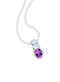 Clearance BADER Anhänger mit echt Amethyst und synth. Zirkonia