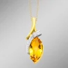 Best BADER Anhänger mit echt Citrin und Diamant