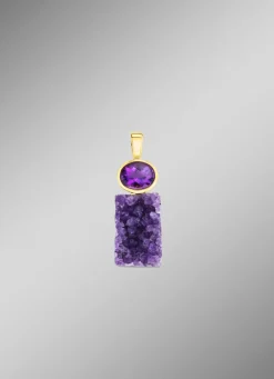 Hot BADER Anhänger mit echter Amethyst-Faszination