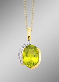 Outlet BADER Anhänger mit echt Peridot und synth. Zirkonia