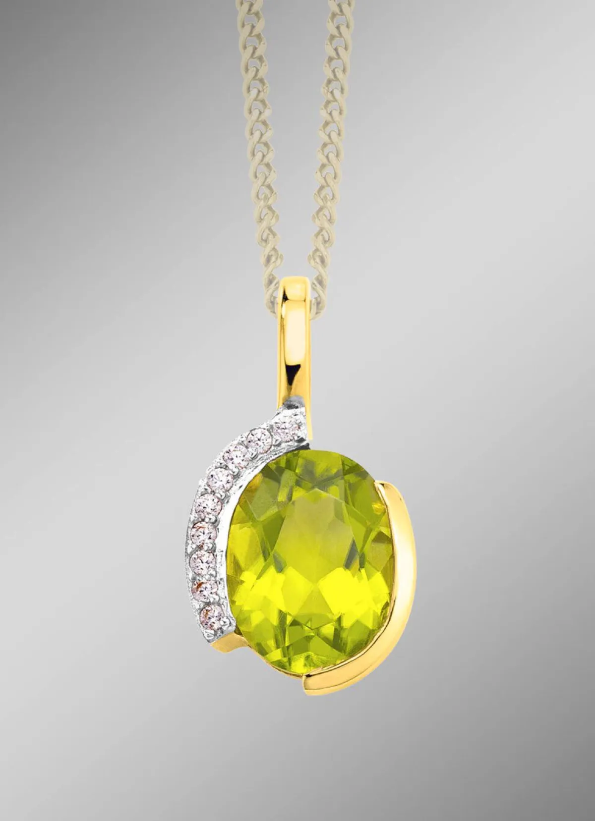Outlet BADER Anhänger mit echt Peridot und synth. Zirkonia