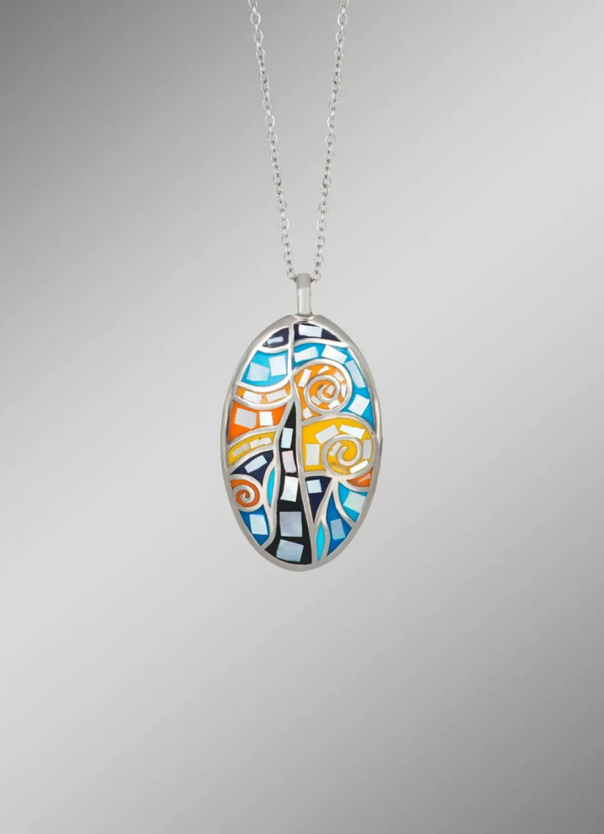 Hot BADER Anhänger mit Mosaik-Design