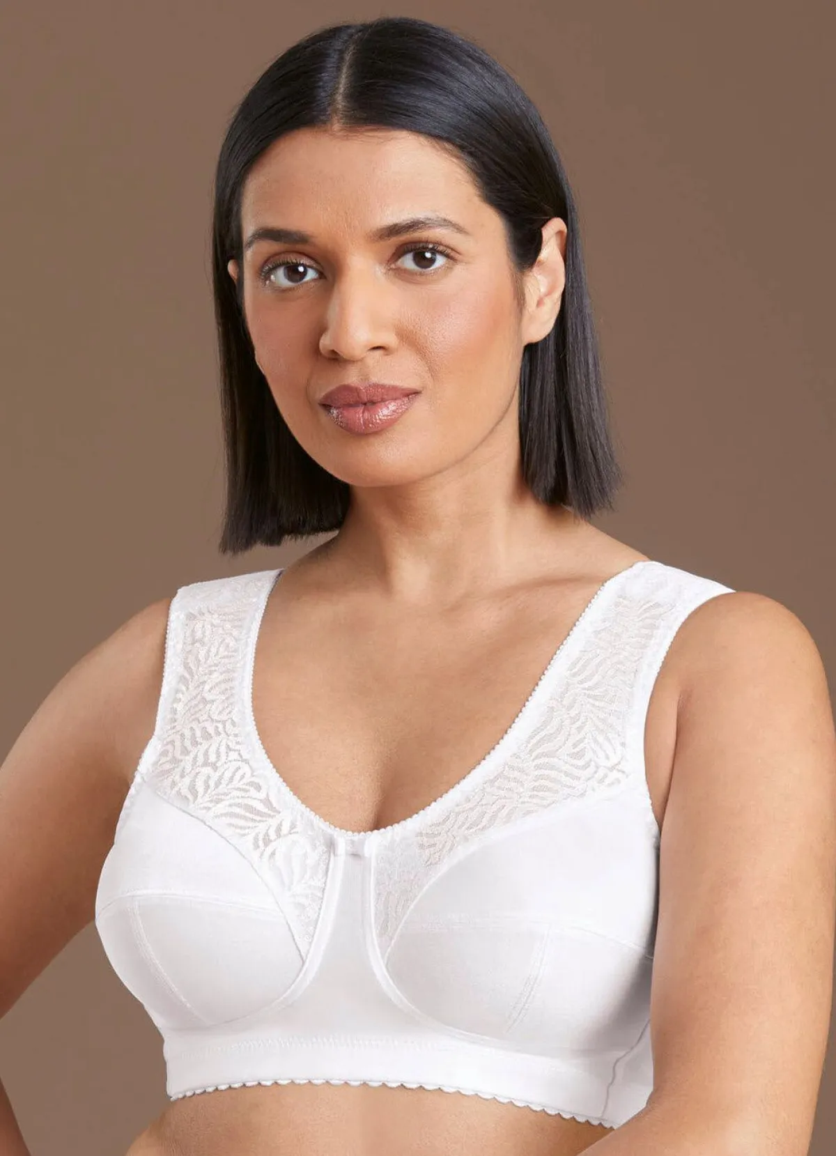 New ANITA Entlastungs-BH mit Spitzeneinsätzen WEISS