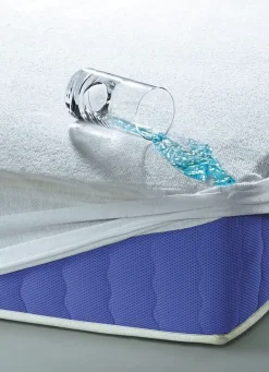 Discount BADER Antibakterielles Inkontinenz-Spannbetttuch aus 100% Baumwolle LILA