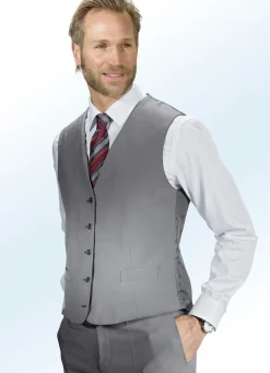 Discount BADER Anzug mit Wendeweste und zwei Hosen SCHWARZ-SILBERGRAU
