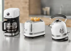 New BADER Ariete Frühstücksserie moderna im Retro-Design WEISS