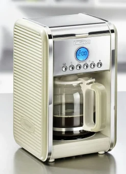 Hot BADER Ariete Kaffeemaschine mit Glaskanne und Dauerfilter CREME