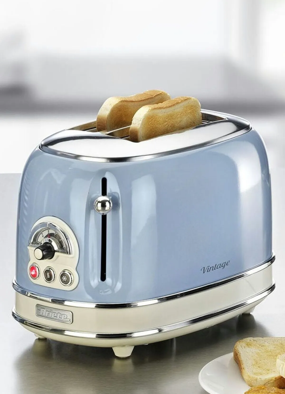 Clearance BADER Ariete Toaster im Vintage-Design BLAU