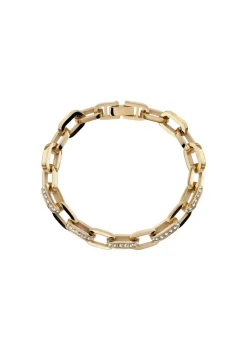 Outlet BADER Armband aus vergoldetem Edelstahl mit Kristallen