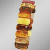 Outlet BADER Armband, echte bunte Naturbernsteine