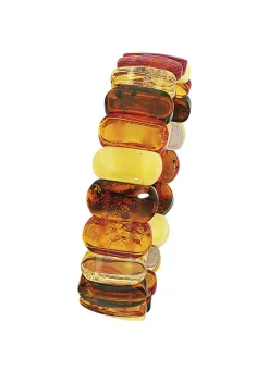Outlet BADER Armband, echte bunte Naturbernsteine
