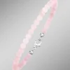 New BADER Armband mit echtem Rosenquarz