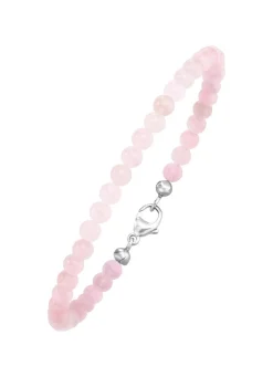 New BADER Armband mit echtem Rosenquarz