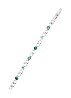 Outlet BADER Armband mit grünen Kristallen