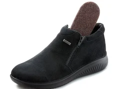 Online BADER Atmungsaktive Damen-Boots, Winterschuhe, Weite K, mit Reißverschluss SCHWARZ