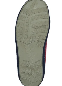 Clearance BADER Atmungsaktive Damen-Hausschuhe, mit Klettverschluss BORDEAUX