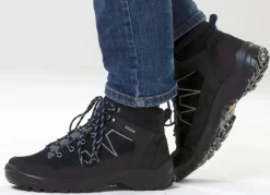 Clearance BADER Atmungsaktive Herren-Boots, Weite K, mit herausnehmbarem Fußbett SCHWARZ-NACHTBLAU