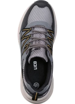 Hot BADER Atmungsaktive Herren-Sneaker, mit Klimamembrane GRAU-SCHWARZ