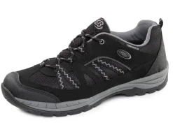 Outlet BADER Atmungsaktive Herren-Sneaker, mit Klimamembrane SCHWARZ-GRAU