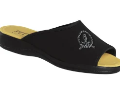 Online BADER Atmungsaktive Stretch-Pantolette SCHWARZ