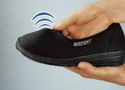 BADER Atmungsaktiver Klima-Klettschuh mit Filzschalensohle