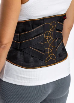 Discount BADER Atmungsaktive Wirbelsäulenbandage schwarz-orange