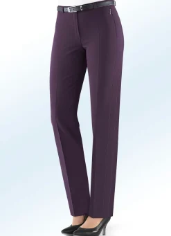 Hot KLAUS MODELLE MADE IN GERMANY Attraktive Hose mit Stretchbund BURGUND MEL.