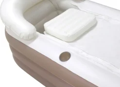 New BADER Aufblasbare Badewanne WEISS-TAUPE