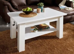 Clearance BADER Ausziehbarer Couchtisch WEISS