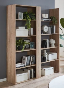 Clearance BADER Ausziehbares Wandregal mit modernem Design EICHE SONOMA