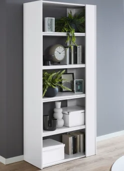 Best BADER Ausziehbares Wandregal mit modernem Design WEISS