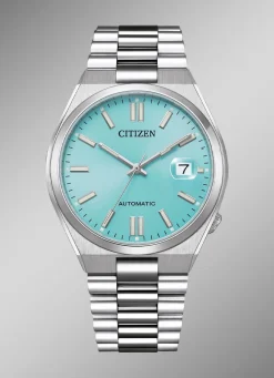 Online CITIZEN Automatik Herrenuhr aus Edelstahl HELLBLAU
