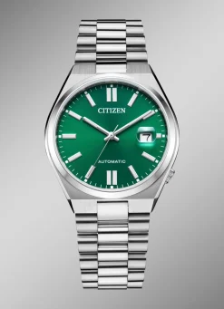 Best CITIZEN Automatik Herrenuhr aus Edelstahl GRÜN