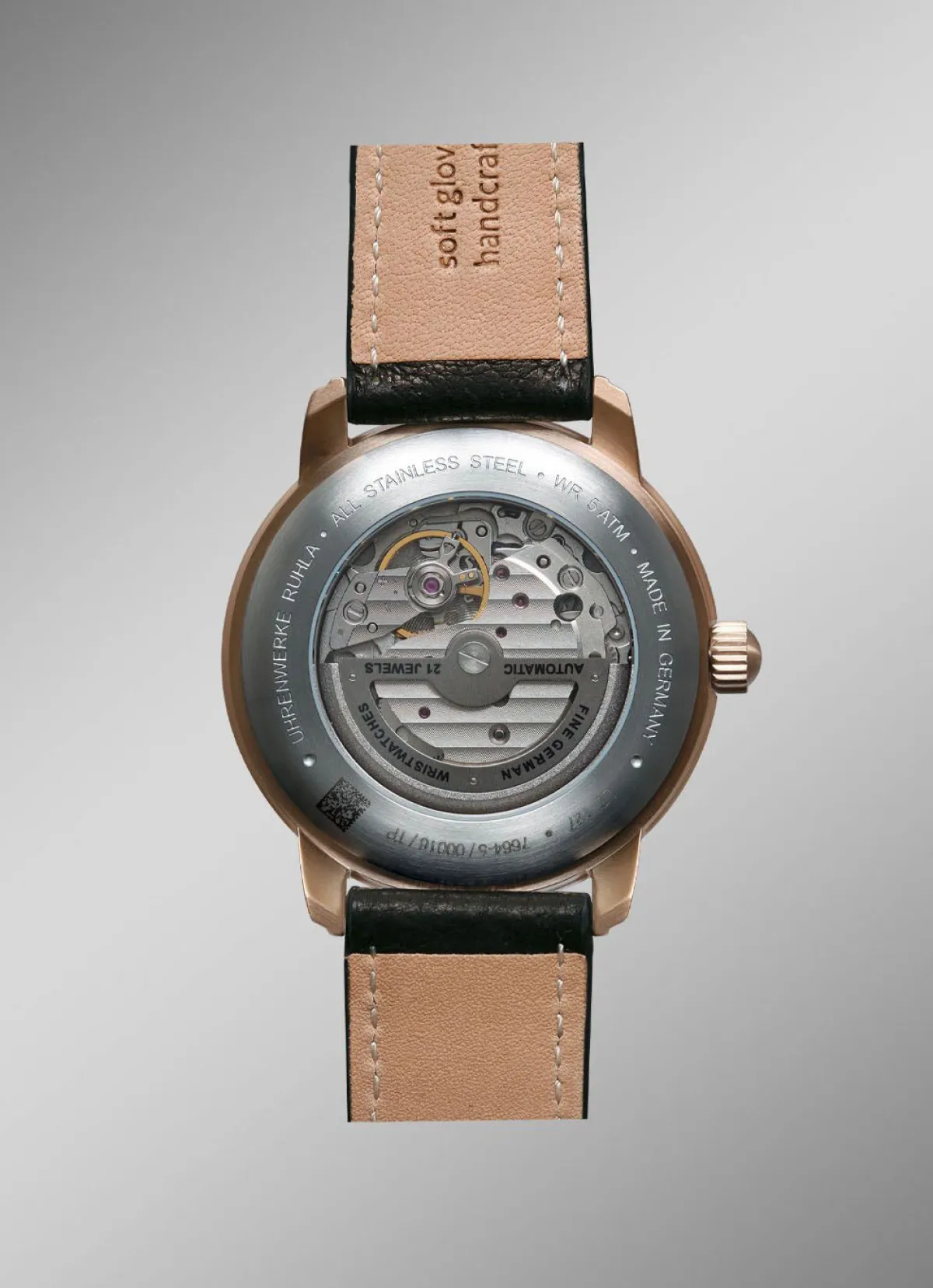 Discount BADER Automatik-Herrenuhr mit offenem Uhrwerk von Zeppelin