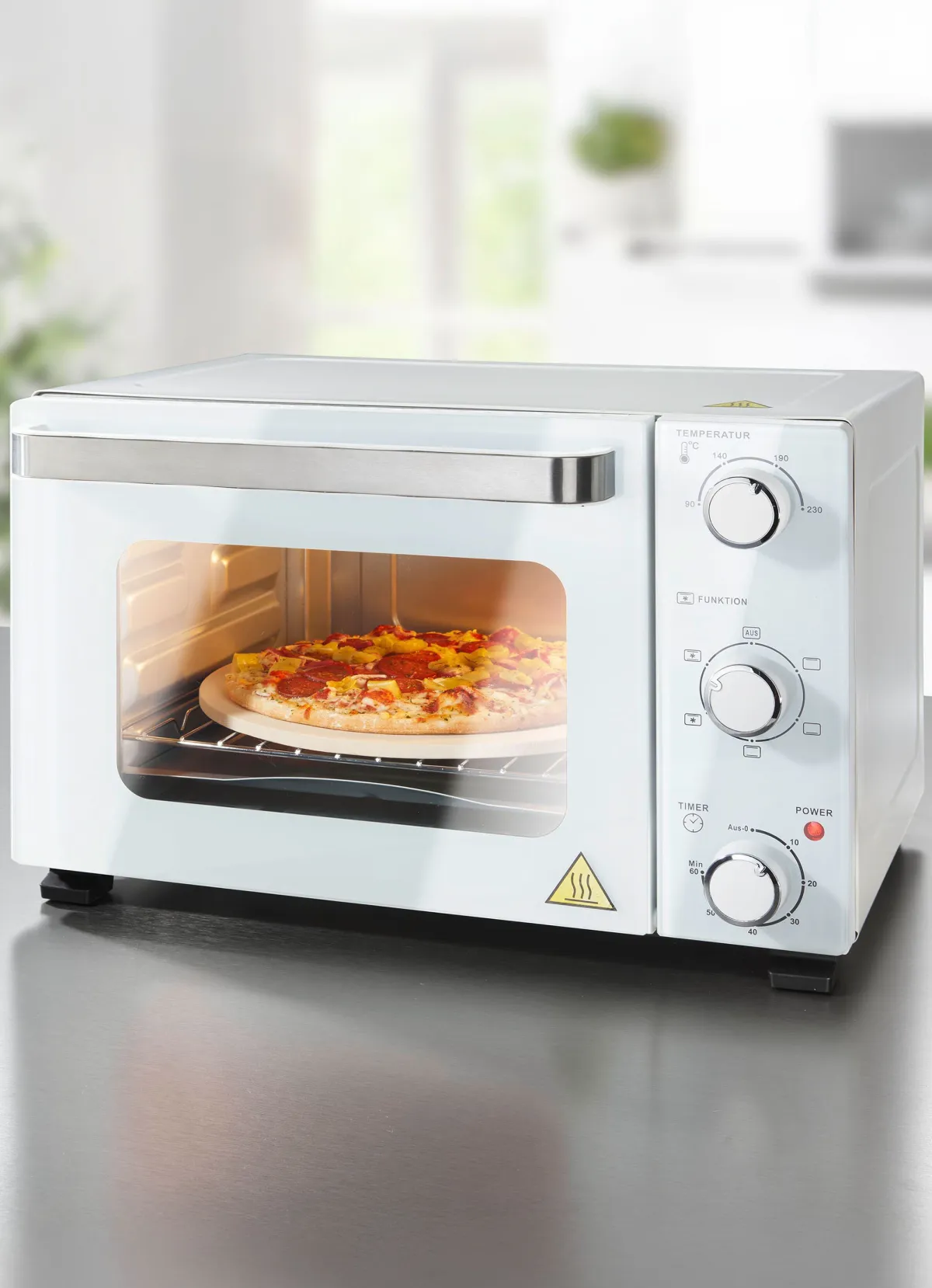 New BADER Backofen mit Ober-/Unterhitze und Umluft weiß