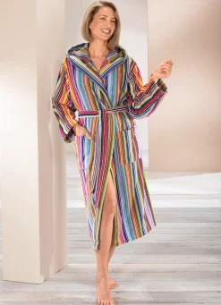 Best LAURINA Bademantel mit Kapuze MULTICOLOR
