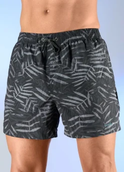 Sale BADER Badeshorts allover dessiniert, Microfaser DUNKELGRAU-HELLGRAU
